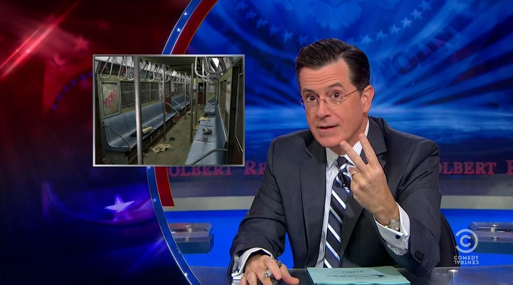 Subway Car model as seen on the Colbert Report