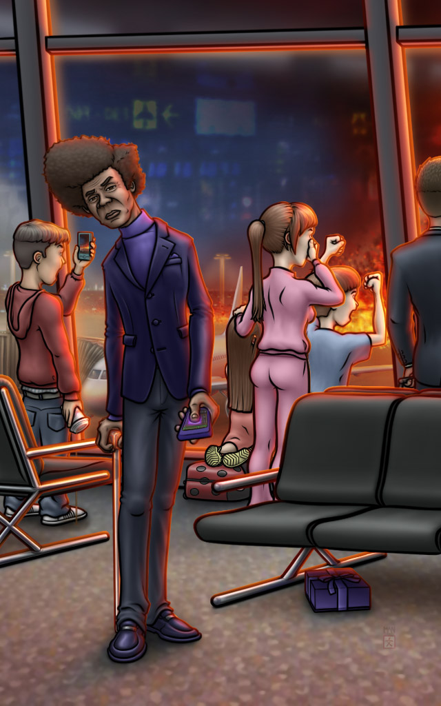 Mister Glass: Twisted drawing