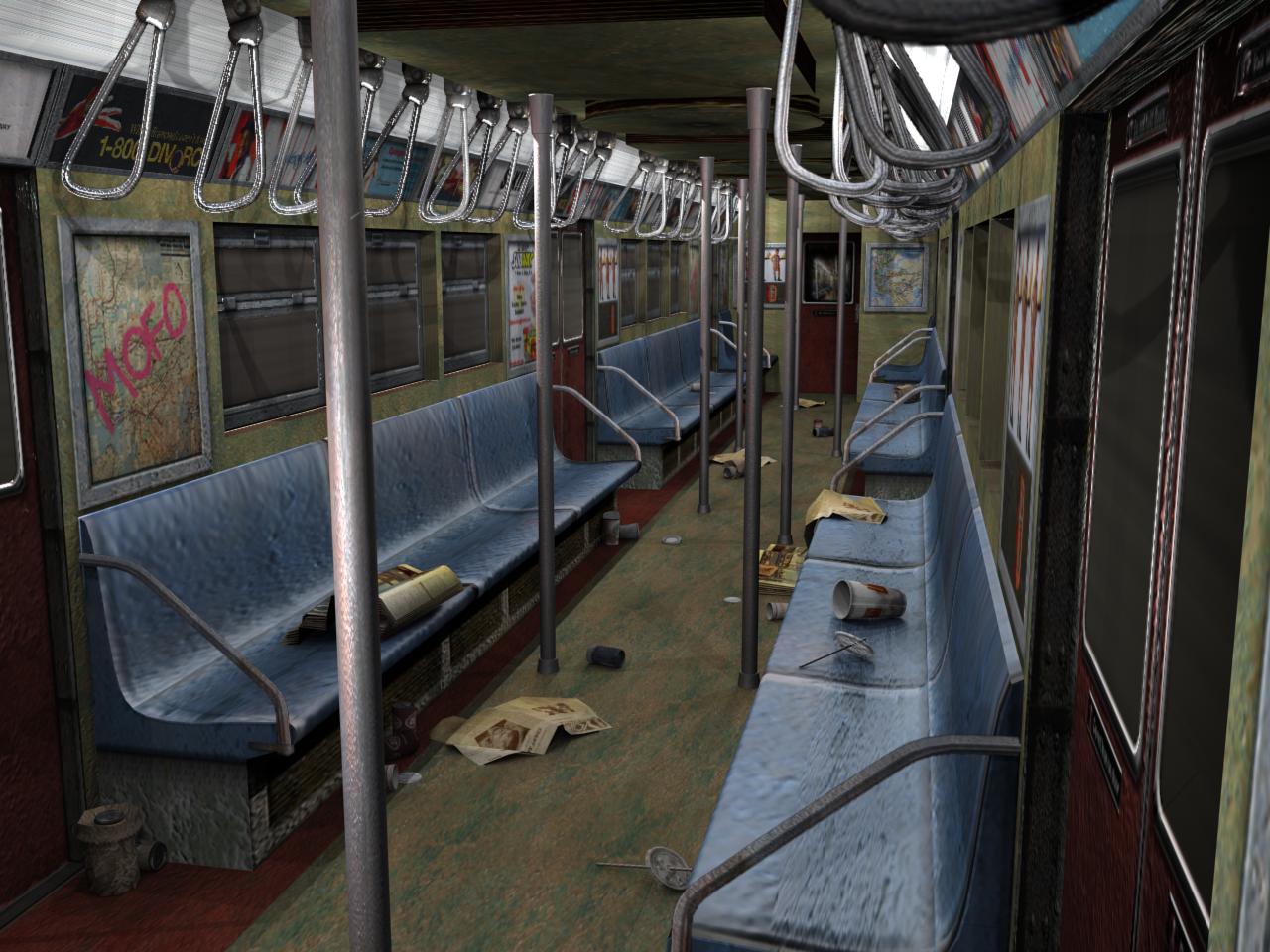 Subway Car 3-D model