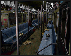 Empty Subway Car